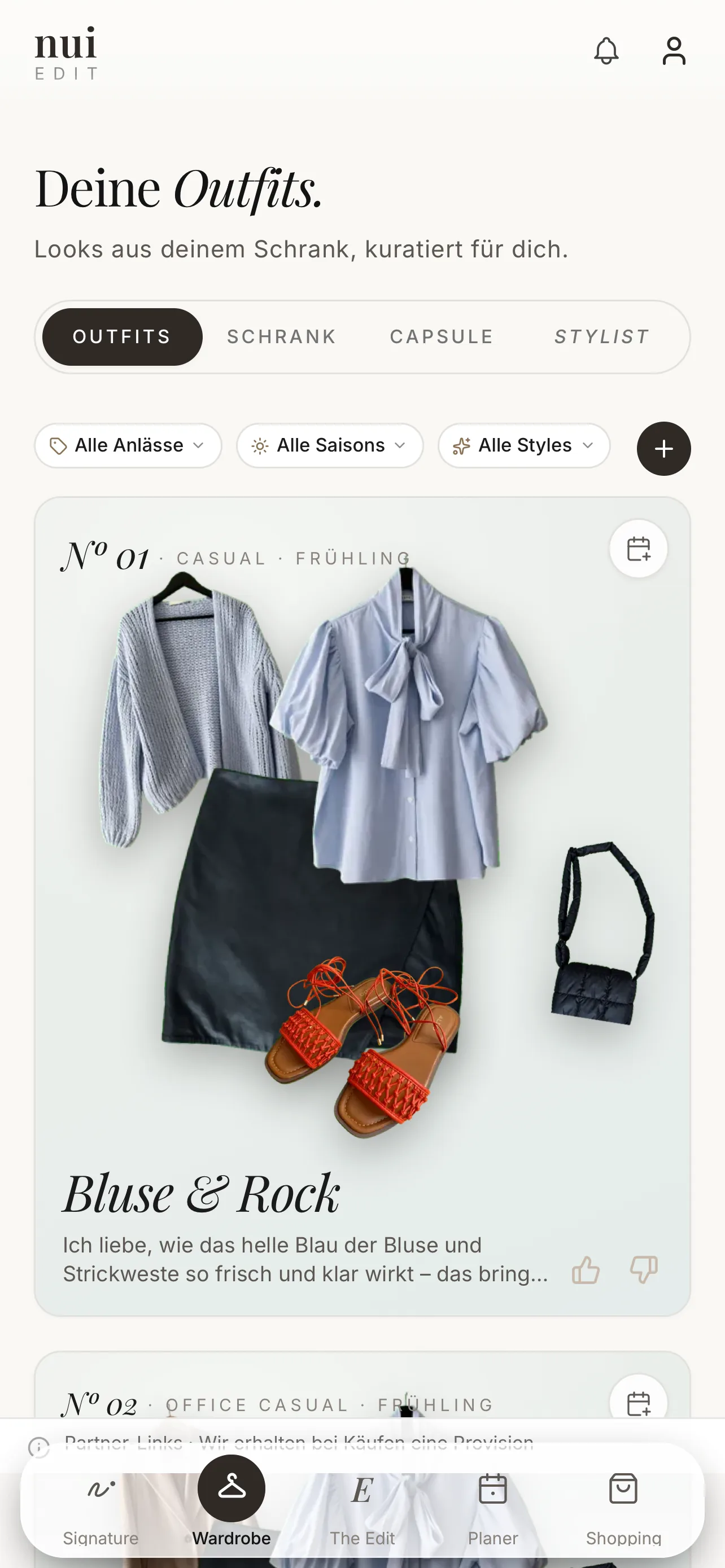 Outfits · Look der Woche