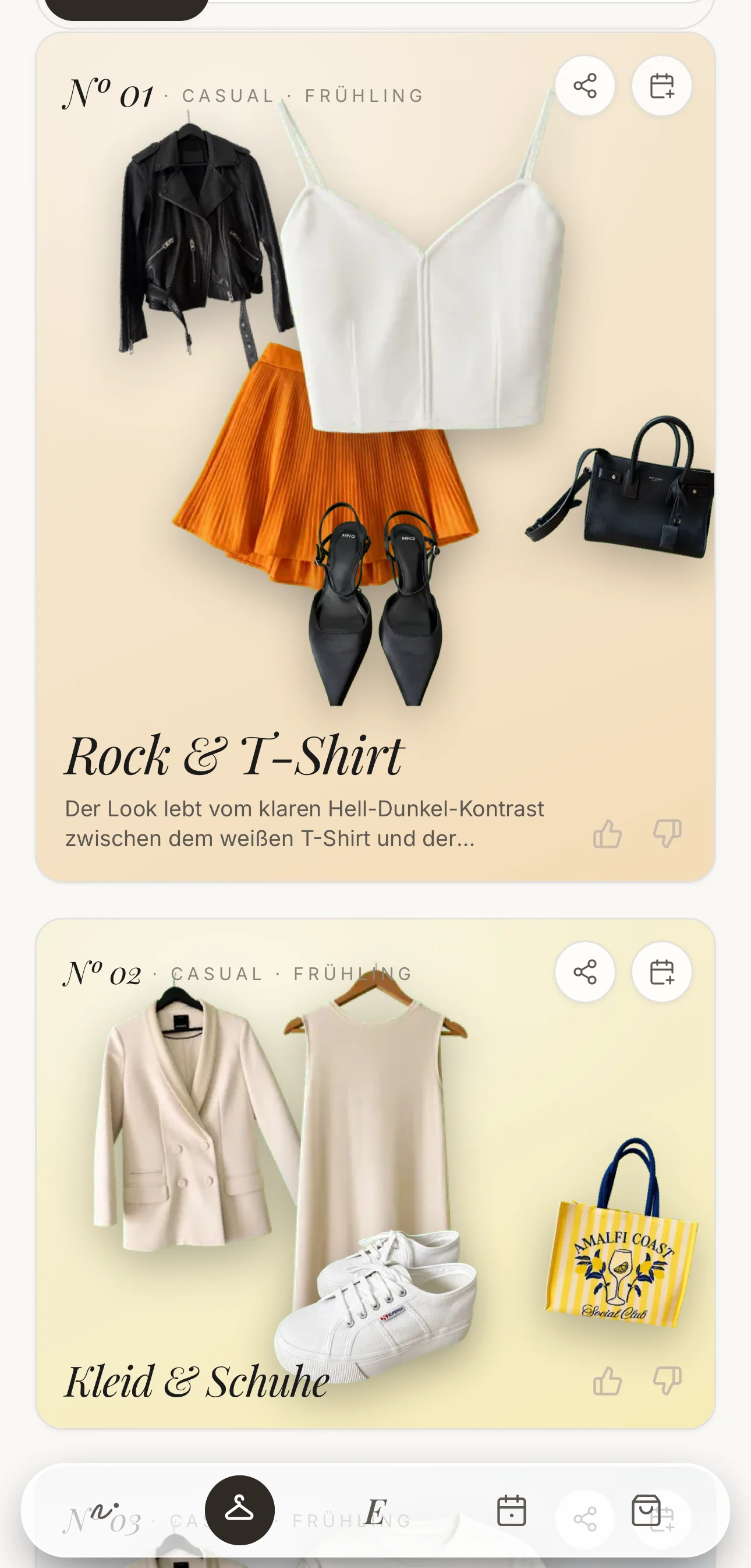 Fertige Outfits aus dem eigenen Kleiderschrank